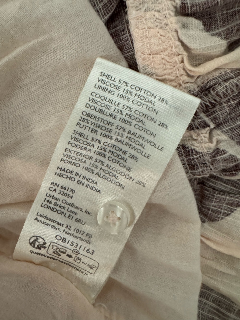 Anthropologie Maeve Brown & Cream Animal-Print Cassandra Maxi Dress Size 1X - Picture 8 of 8